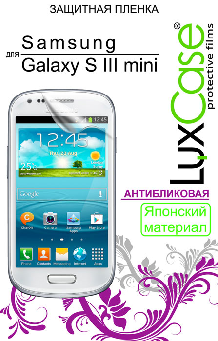 фото Luxcase защитная пленка для Samsung Galaxy S III mini (i8190), антибликовая