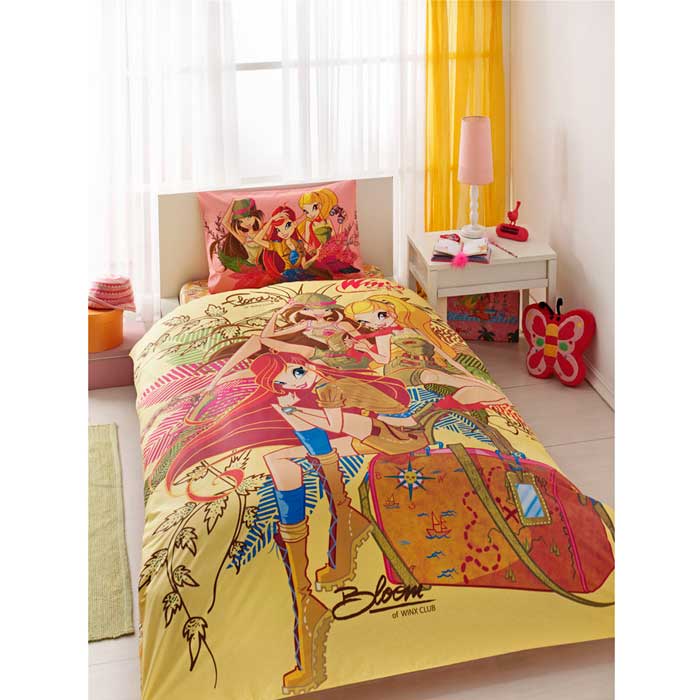 фото Комплект для спальни детский "Winx Group Nature Love": покрывало 180 х 240 см, наволочка 50 х 70 см Tac