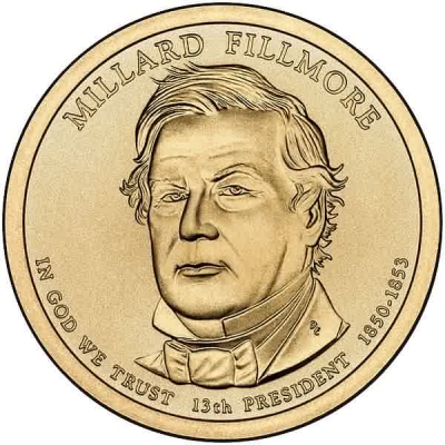 фото Монета номиналом 1 доллар "Президенты. Миллард Филлмор". США, 2010 год United states mint