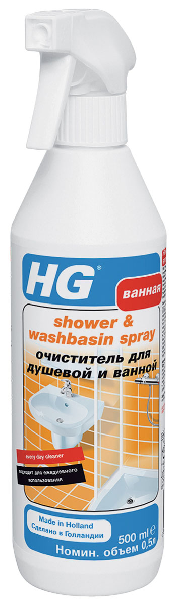 фото Очиститель "HG" для душевой и ванной, 500 мл