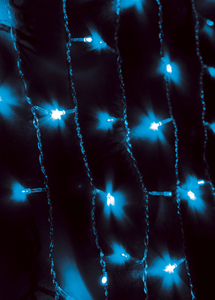 фото Светодиодный занавес Космос "Маленькие лампочки", 200 светодиодов, цвет свечения: голубой, 2,5 м
