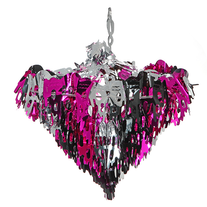 фото Новогоднее украшение "Люстра", цвет: розовый, серебристый. 20372 Феникс-презент