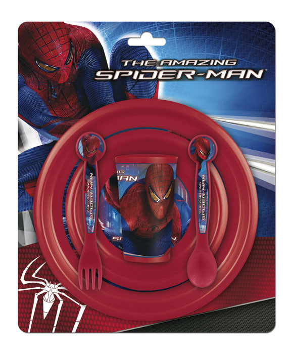 фото Набор детской посуды Stor "Человек-Паук", цвет: красный, 5 предметов Spider-man