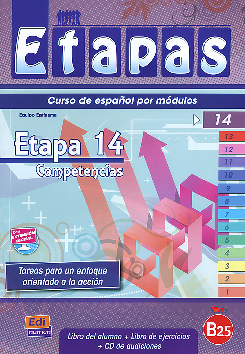 фото Etapas: Etapa 14 (B2.5): Competencias: Libro Del Alumno / Ejercicios (+ CD-ROM) Editorial edinumen