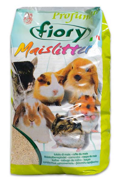 Кукурузный наполнитель для грызунов Fiory