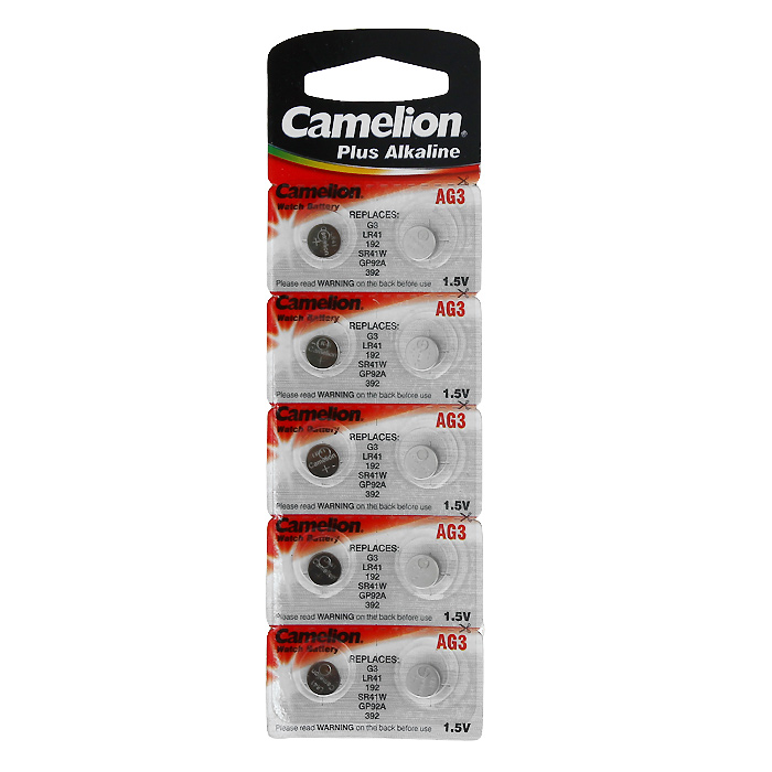 Camelion G3 BL-10 (AG3-BP10, 392A/LR41/192) батарейка для часов, 10 шт ...