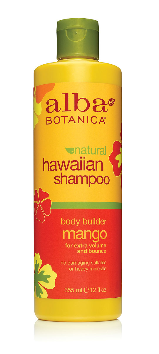 фото Alba Botanica Гавайский шампунь "Body Builder Mango", с манго, 355 мл