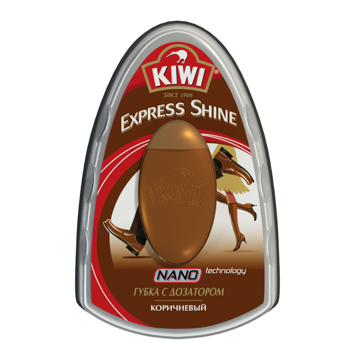 Купить Крем Для Обуви Kiwi Коричневый