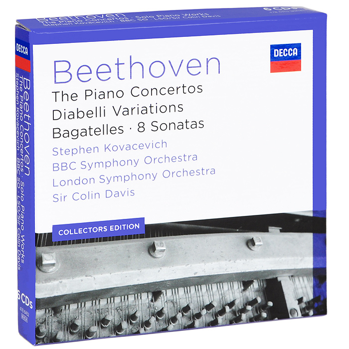 Стефен Ковасевич,BBC Symphony Orchestra,The London Symphony Orchestra,Колин Дэвис Stephen Kovacevich. Beethoven. The Piano Concertos / Diabelli Veriations / Bagatelles / 8 Sonatas (6 CD) Стефен Ковасевич,BBC Symphony Orchestra,The London Symphony Orchestra,Колин Дэвис Stephen Kovacevich. Beethoven. The Piano Concertos / Diabelli Veriations / Bagatelles / 8 Sonatas (6 CD)