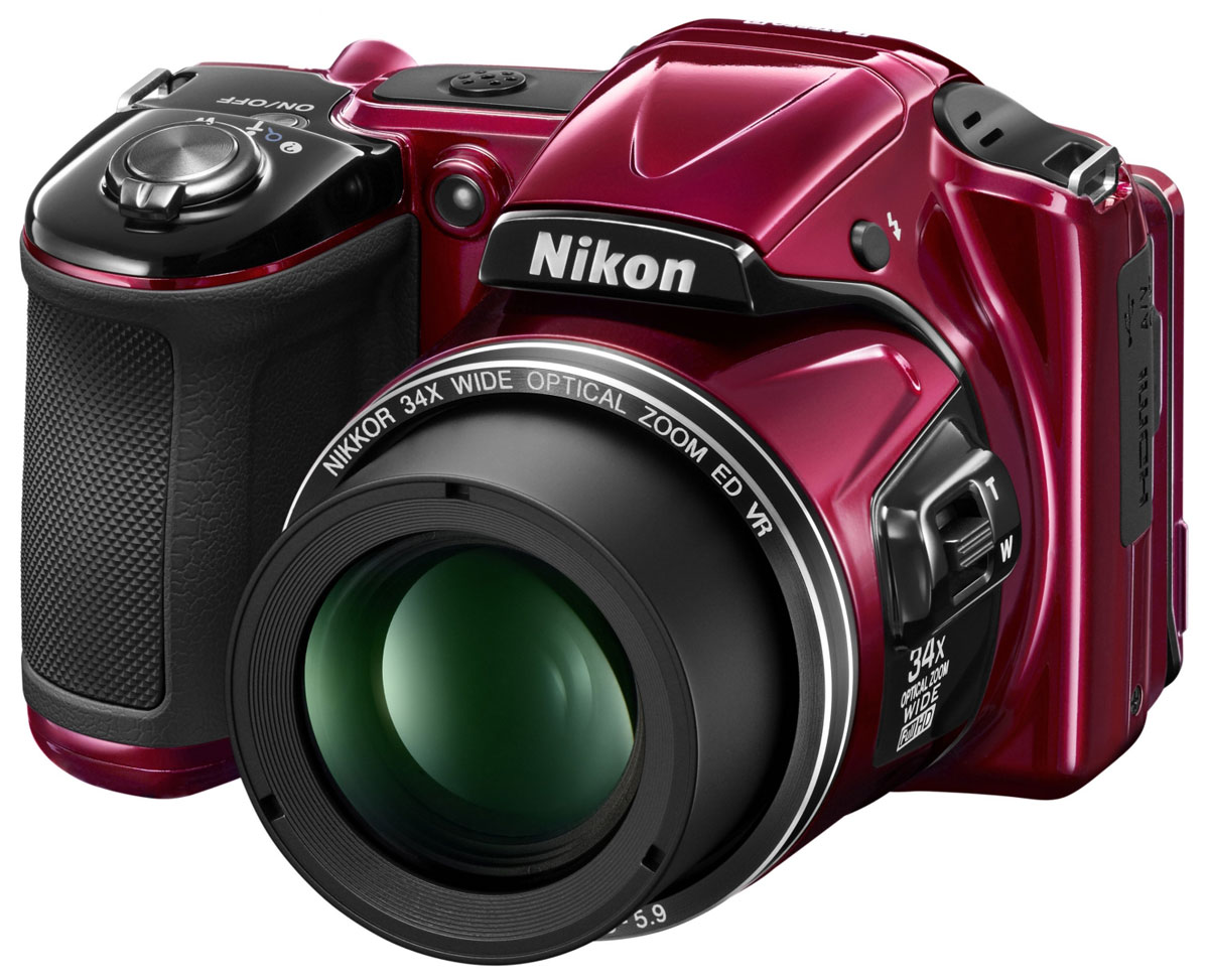 Nikon Компактный фотоаппарат Nikon CoolPix L830, красный