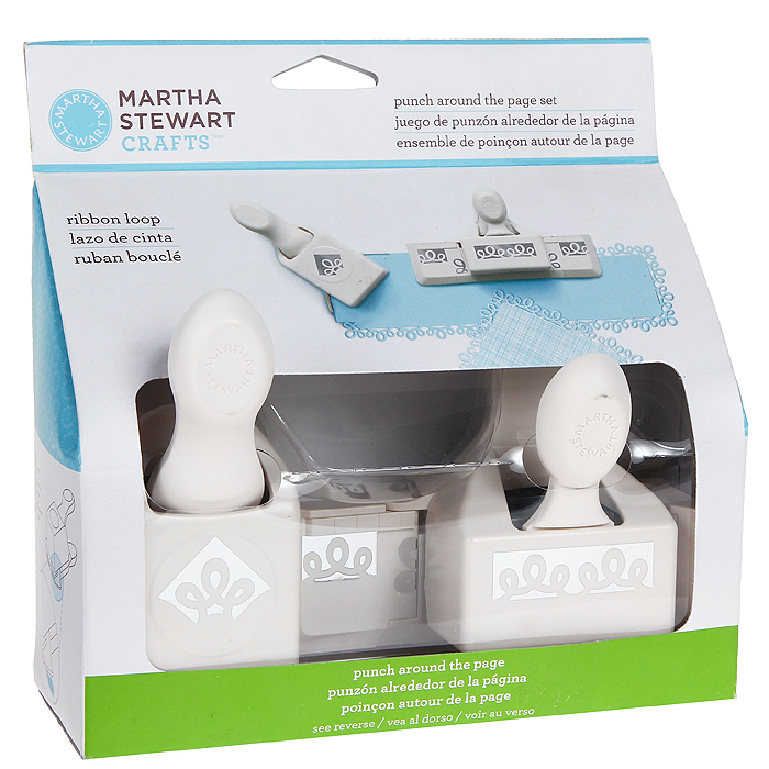 Набор фигурных дыроколов Martha Stewart Петельки, край и угол, 2 шт. EKS-42-60053 martha stewart s appetizers