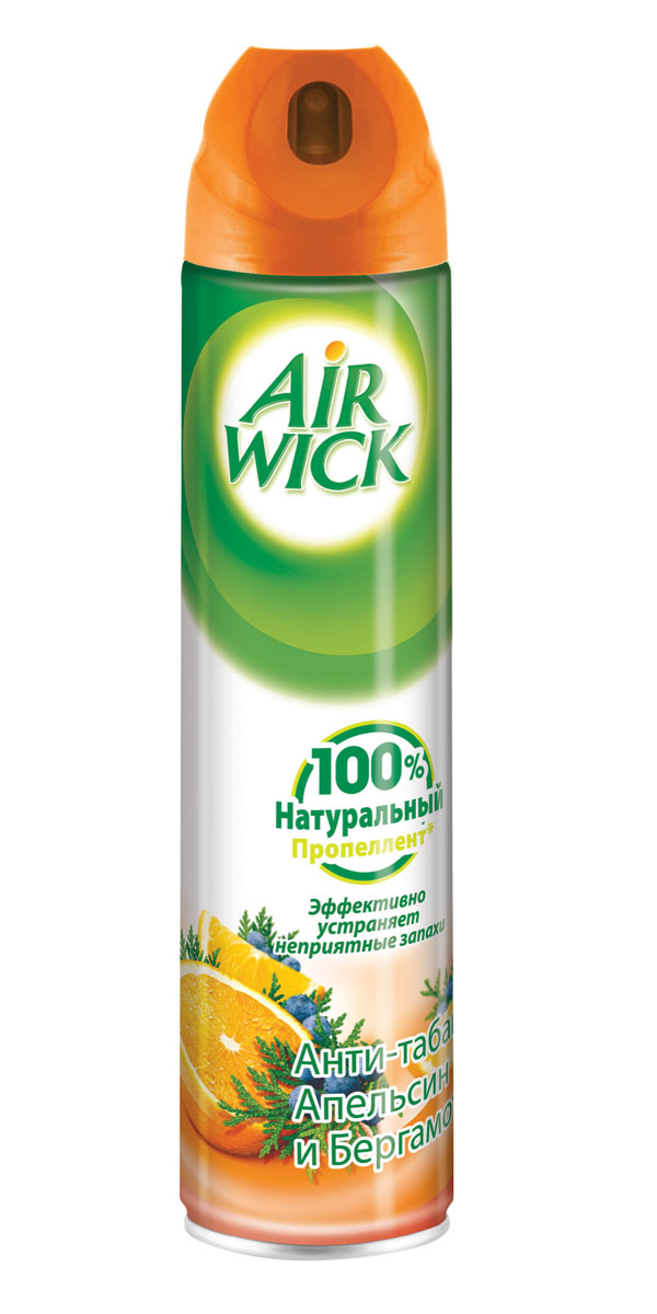 фото Освежитель воздуха  AirWick "Анти-табак. Апельсин и бергамот", 240 мл