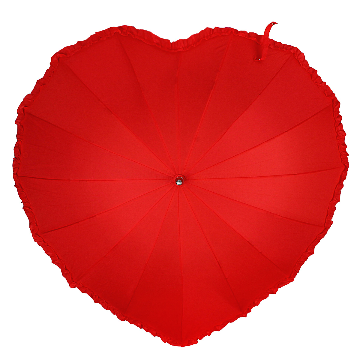 фото Зонт-трость механический "Сердце", цвет: красный. 003433 Карамба