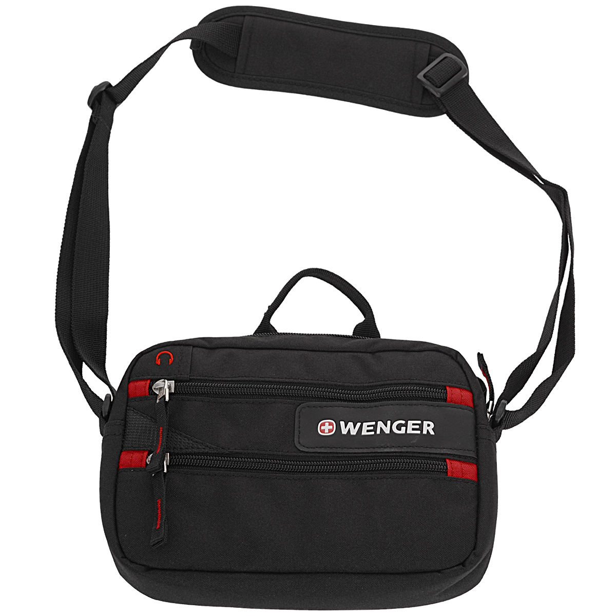 фото Сумка Wenger "Horizontal Accessory Bag", дорожная, цвет: черный, красный