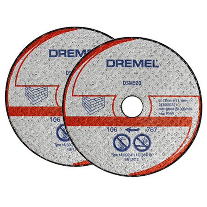 фото Отрезной диск по бетону Dremel DSM520 для Dremel DSM20, 2 шт