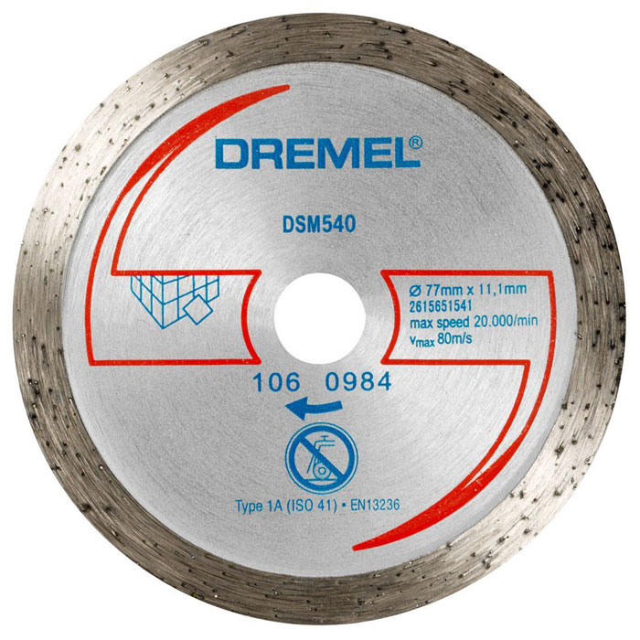 фото Алмазный отрезной диск для плитки Dremel DSM540 для DSM20