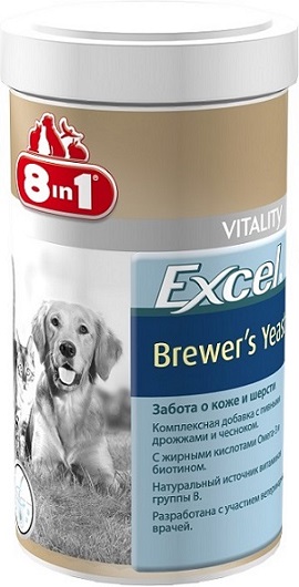 фото Добавка 8 in 1 "Excel. Brewer's Yeast", для кошек и собак, 780 таблеток