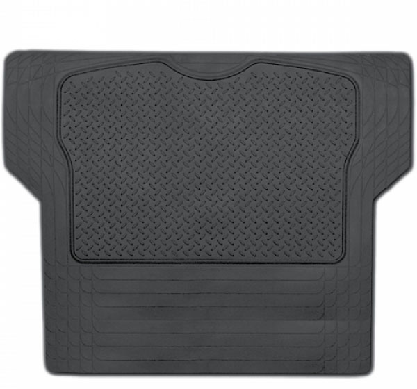 Коврик в багажник Luxury, универсальный, морозостойкий, цвет: черный, 144 см х 110 см