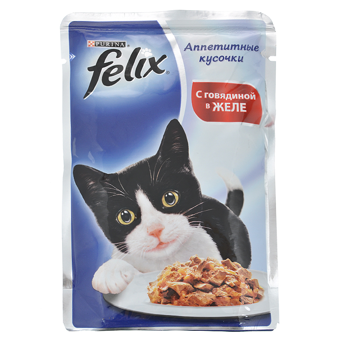Корм желе для стерилизованных кошек. Корм Felix аппетит.кусочки 85г.