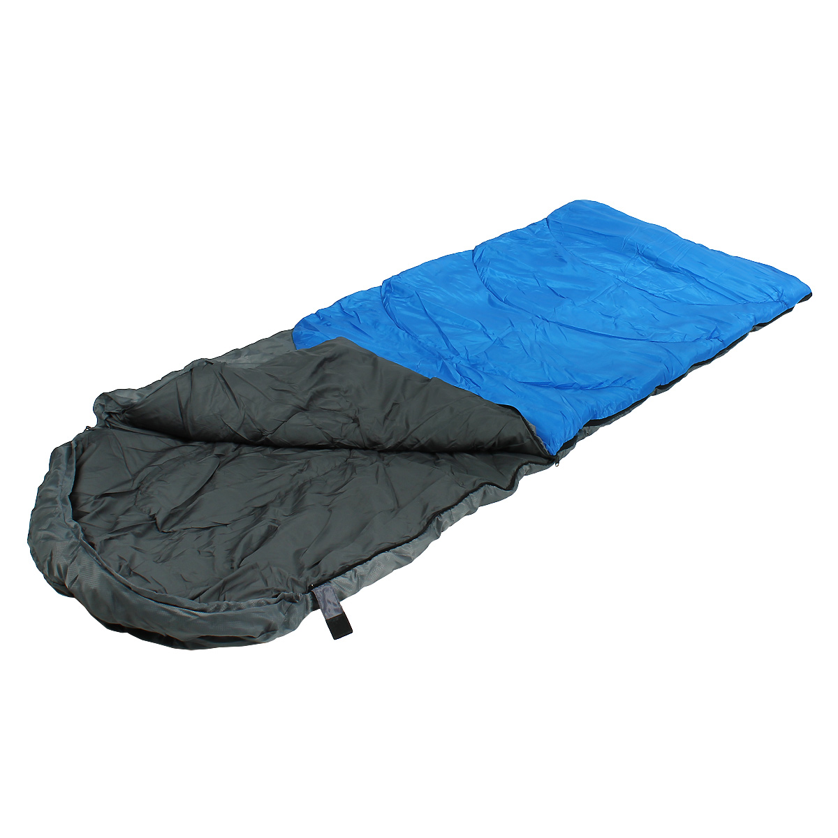 Спальный мешок-одеяло Happy Camper с подголовником, цвет: синий, голубой