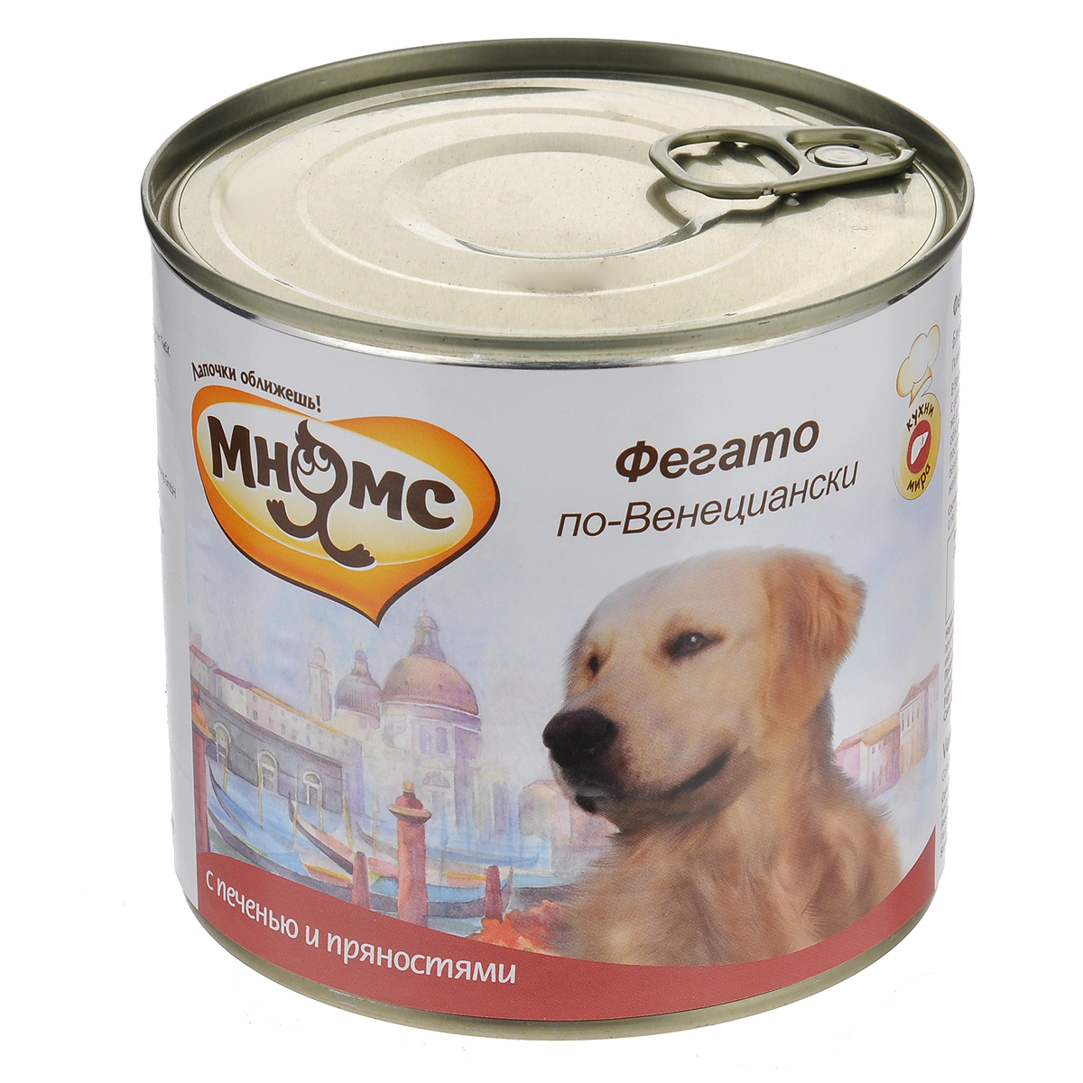 фото Консервы для собак Мнямс "Фегато по-Венециански", с печенью и пряностями, 600 г