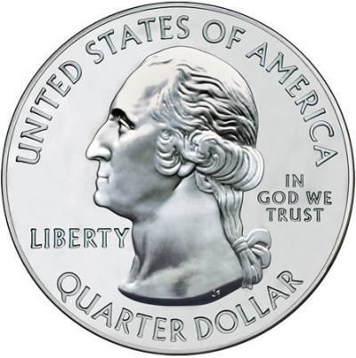 фото Монета номиналом 25 центов серии "Штаты и территории США. Пенсильвания". Медно-никелевый сплав. США, 1999 год United states mint