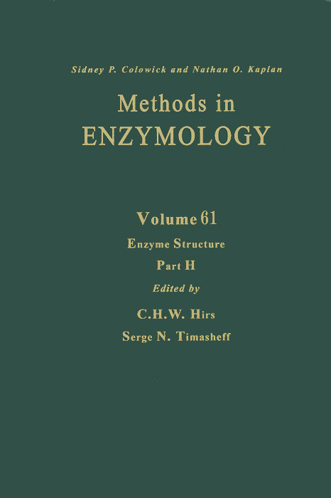 фото Methods in Enzymology: Volume 61: Enzyme Structure: Part H Academic press