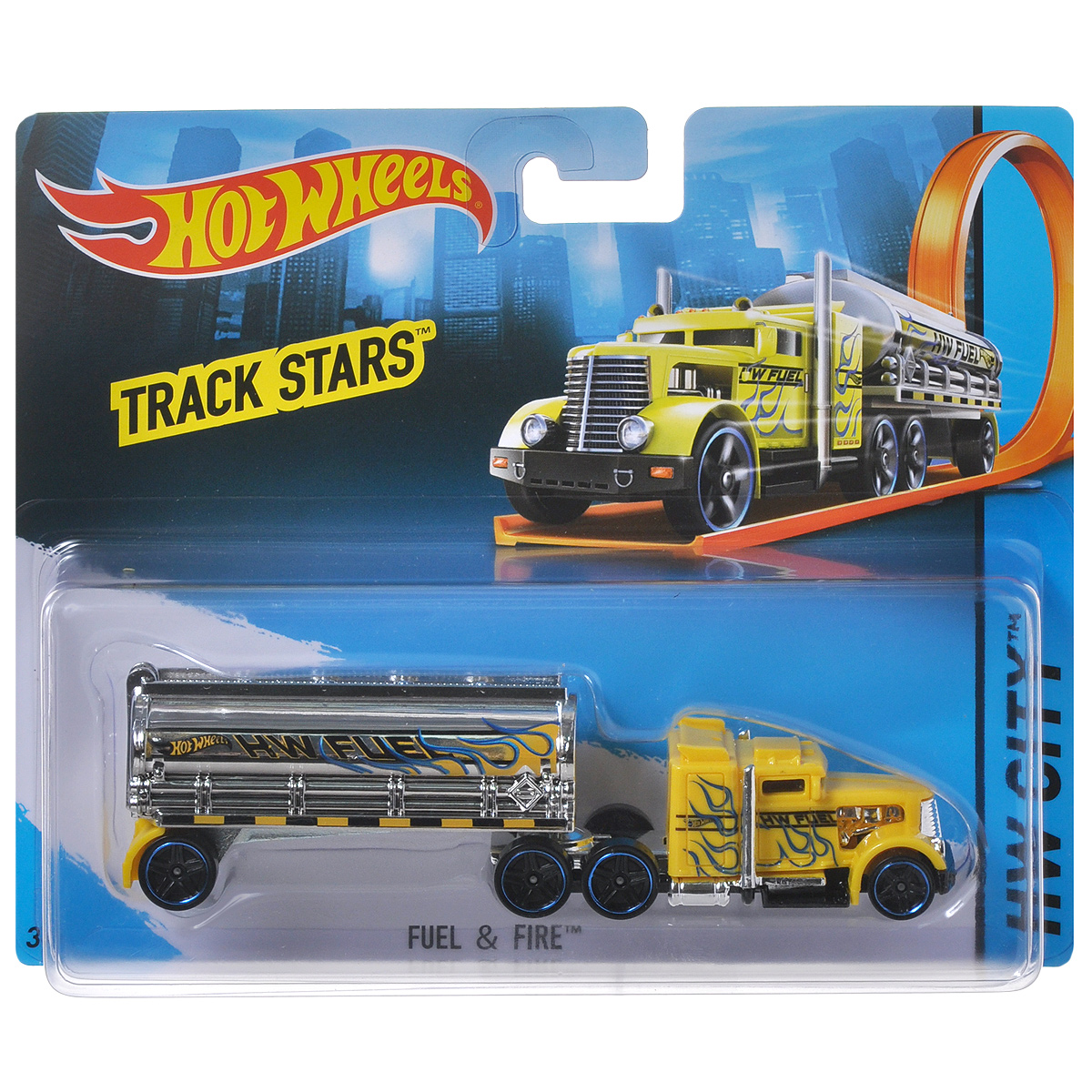 фото Hot Wheels Трейлер + машинка "Track Stars". BFM60_BFM64