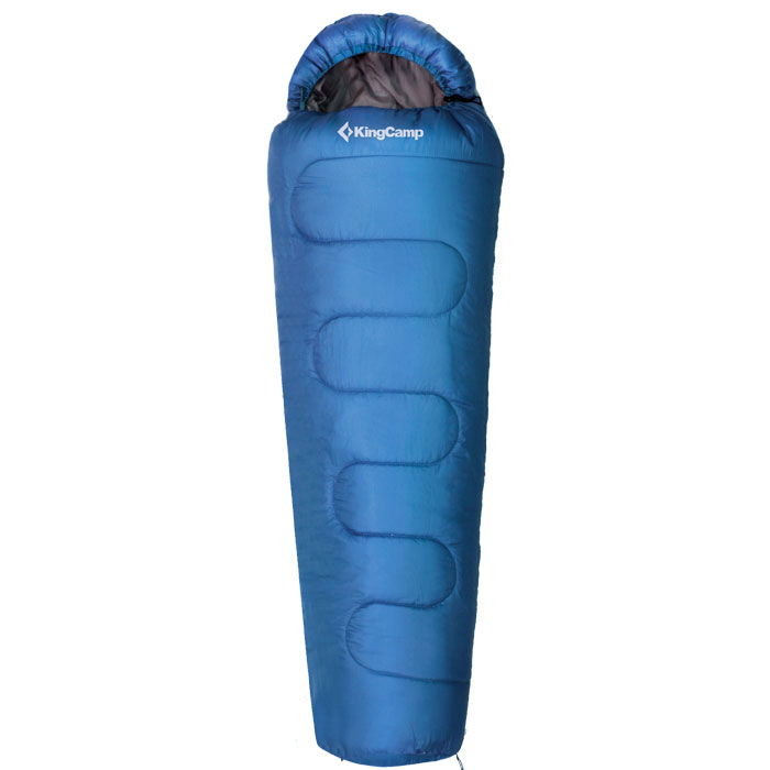 фото Спальный мешок KingCamp "Treck 200 KS3191", правосторонняя молния, цвет: синий