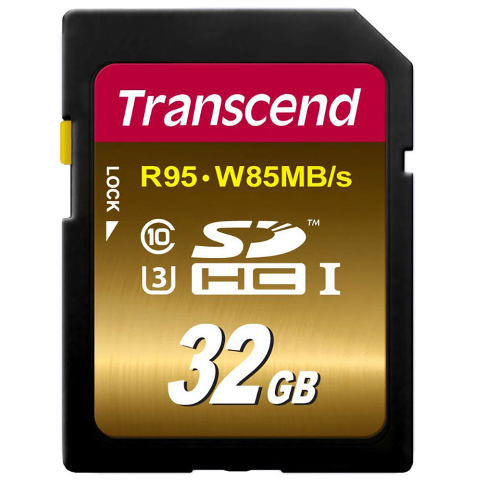 фото Transcend SDHC Class 10 UHS-I U3Х 32GB карта памяти
