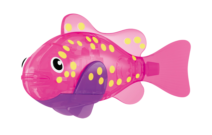 фото Игрушка для ванны Robofish "Светодиодная РобоРыбка: Вспышка", цвет: розовый