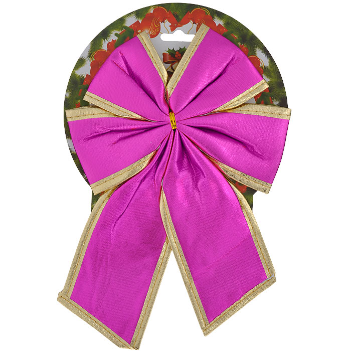 фото Новогоднее украшение "Бант розовый". 35361 Феникс-презент