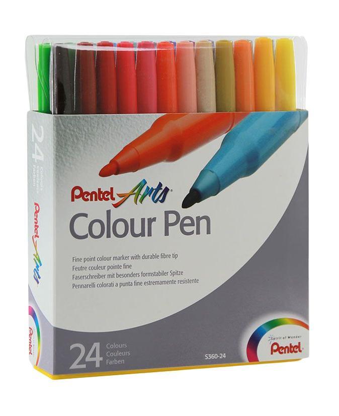 фото Фломастеры Pentel "Color Pen", 24 цвета