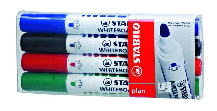 Набор маркеров Stabilo Plan 641 , 4 шт Набор маркеров Stabilo Plan 641 , 4 шт