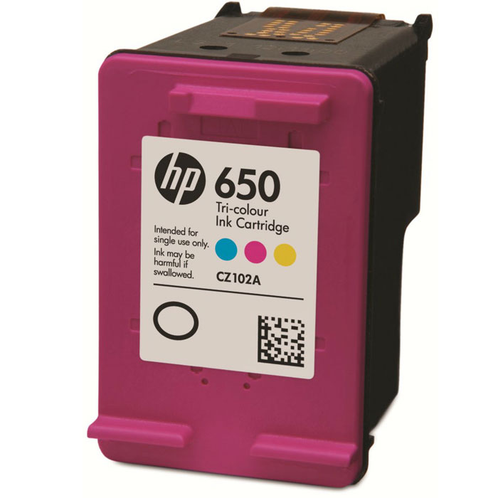 фото Картридж HP 650, голубой, пурпурный, желтый, для струйного принтера