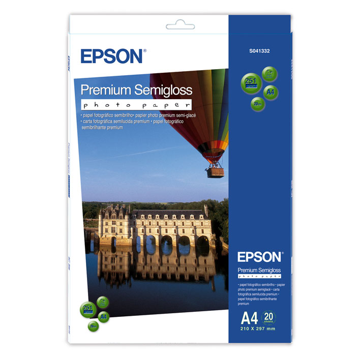 Epson Premium Semiglossy 251/A4/20л, полуглянцевая C13S041332 Epson Premium Semiglossy 251/A4/20л, полуглянцевая C13S041332