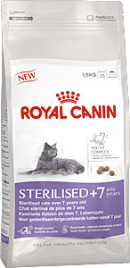 фото Корм сухой Royal Canin "Sterilised 7+", для стерилизованных кошек в возрасте старше 7 лет, 1,5 кг