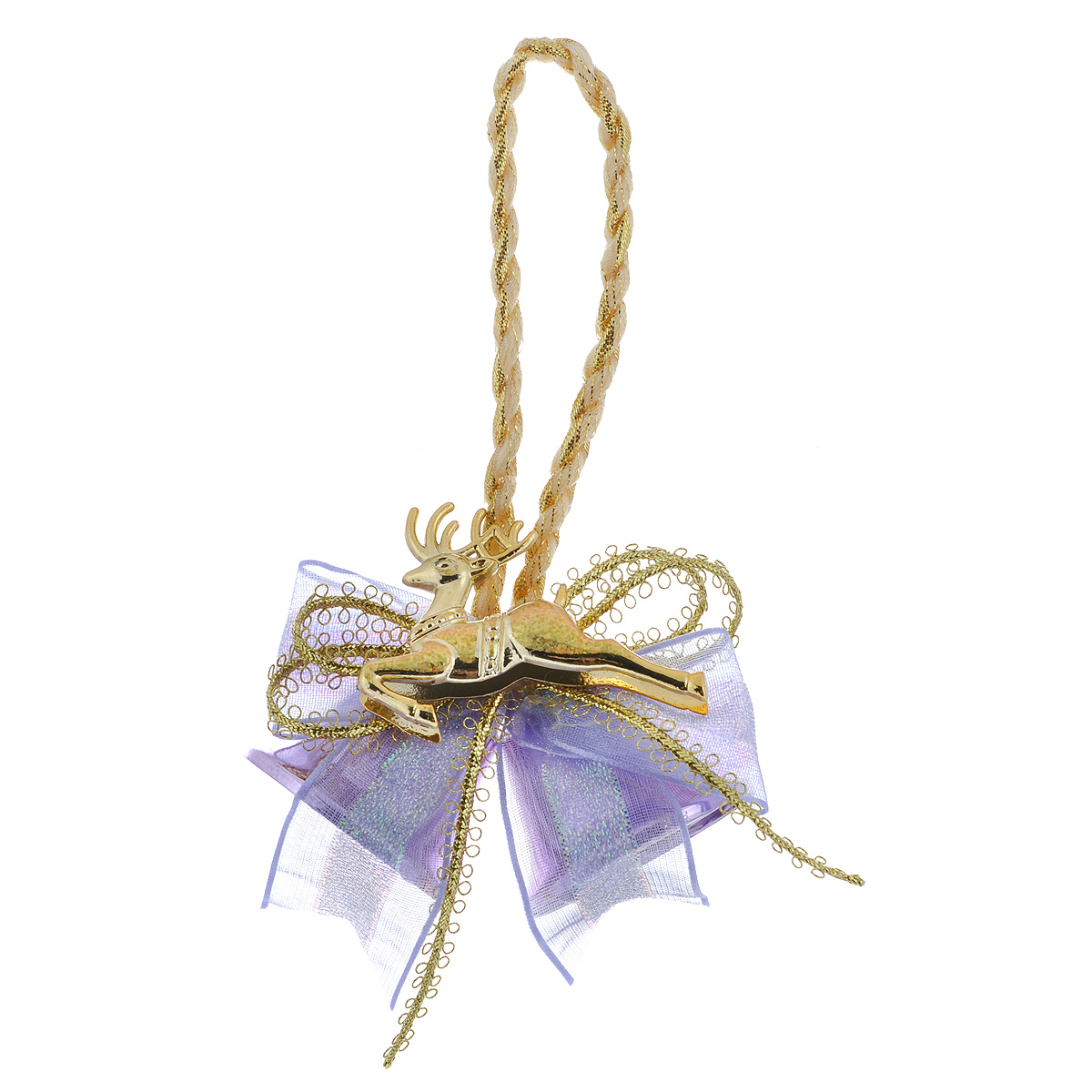 фото Новогоднее подвесное украшение "Колокольчики", цвет: сиреневый. 35018 Феникс-презент