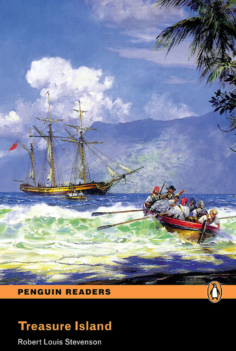 Treasure island english. Остров сокровищ обложка книги. Treasure Island by Robert Louis Stevenson (Penguin Reader, Elementary) — адаптированная.