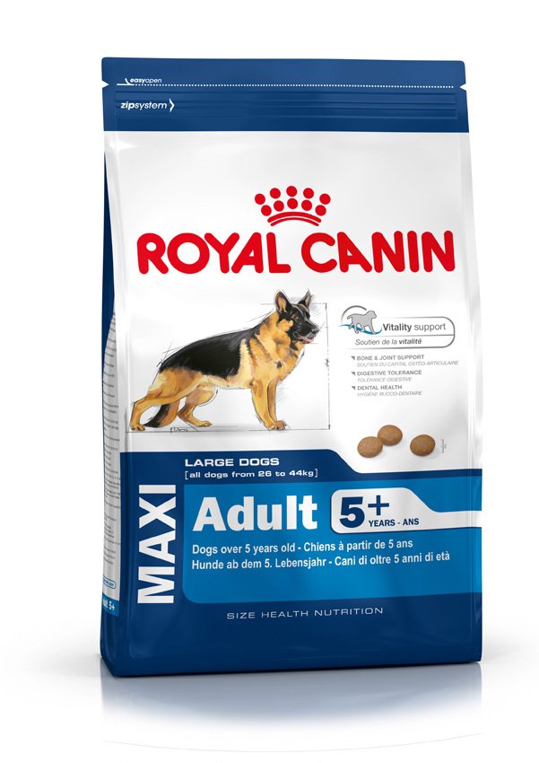 фото Корм сухой Royal Canin "Maxi Adult 5+", для собак весом от 26 кг до 44 кг старше 5 лет, 15 кг