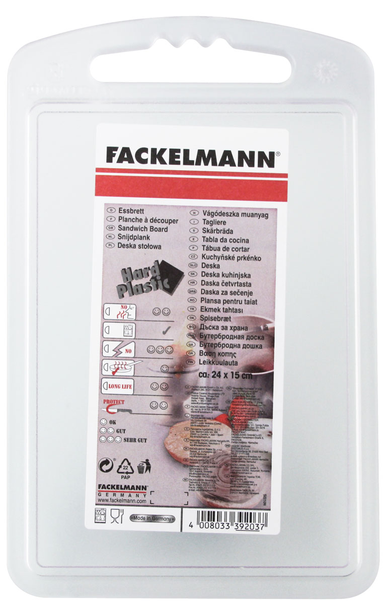 фото Доска разделочная "Fackelmann", акриловая, 24,5 см х 15,5 см