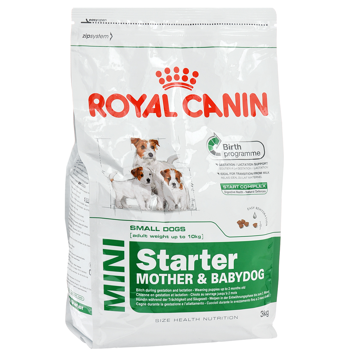 фото Корм сухой Royal Canin "Mini Starter", для щенков и кормящих собак мелких пород, 3 кг