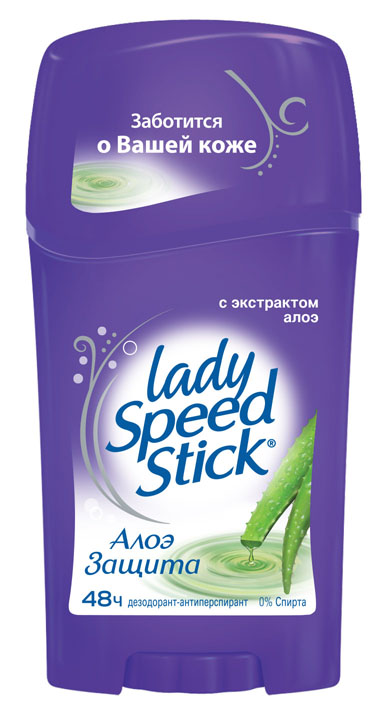 фото Lady Speed Stick Дезодорант-антиперспирант "Алоэ", женский, 45 г