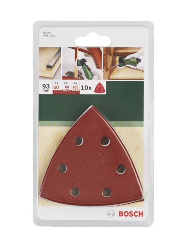 фото Bosch набор из 10 шлифлистов (2609256957)