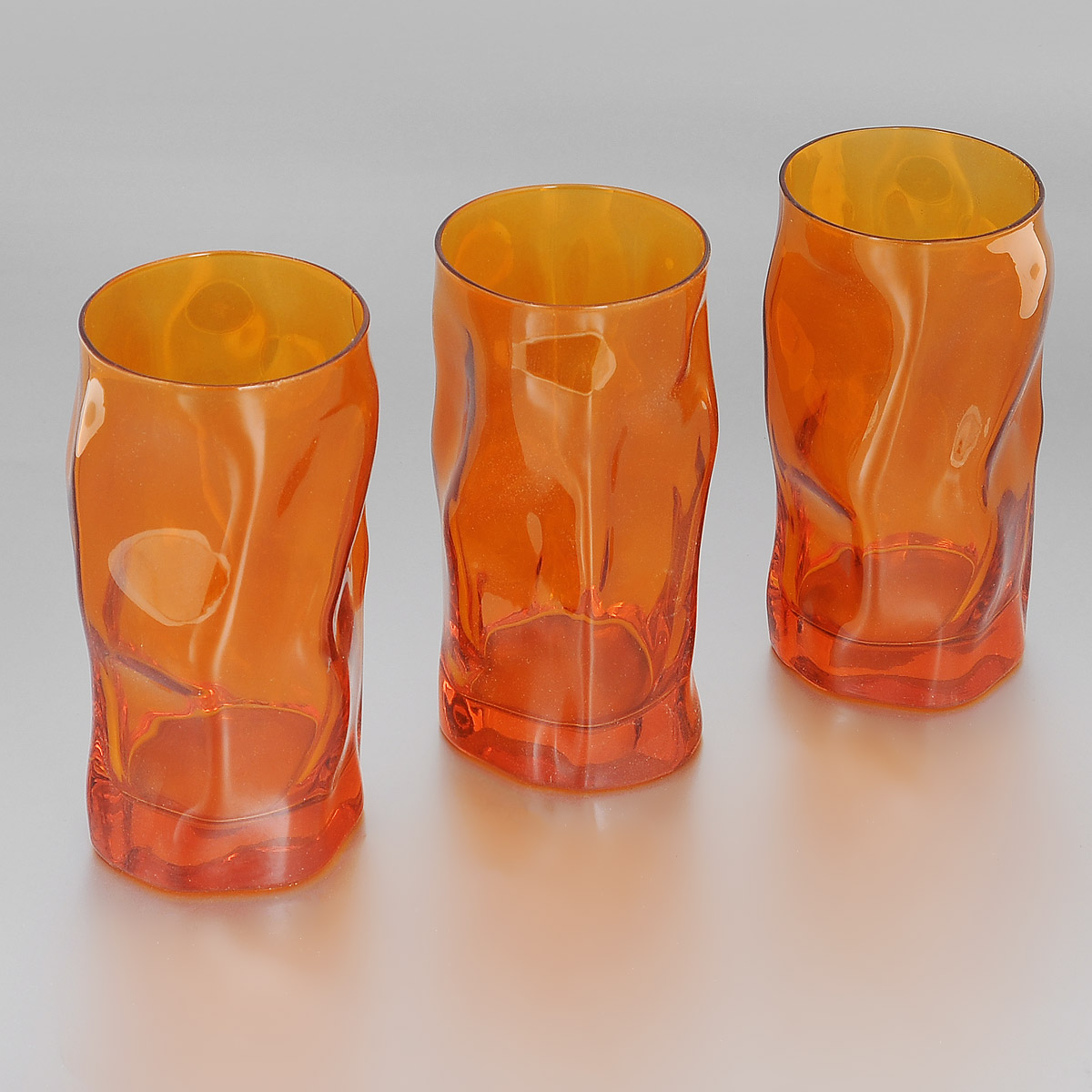 фото Набор стаканов Bormioli Rocco "Sorgente Multicolor", цвет: оранжевый, 460 мл, 3 шт