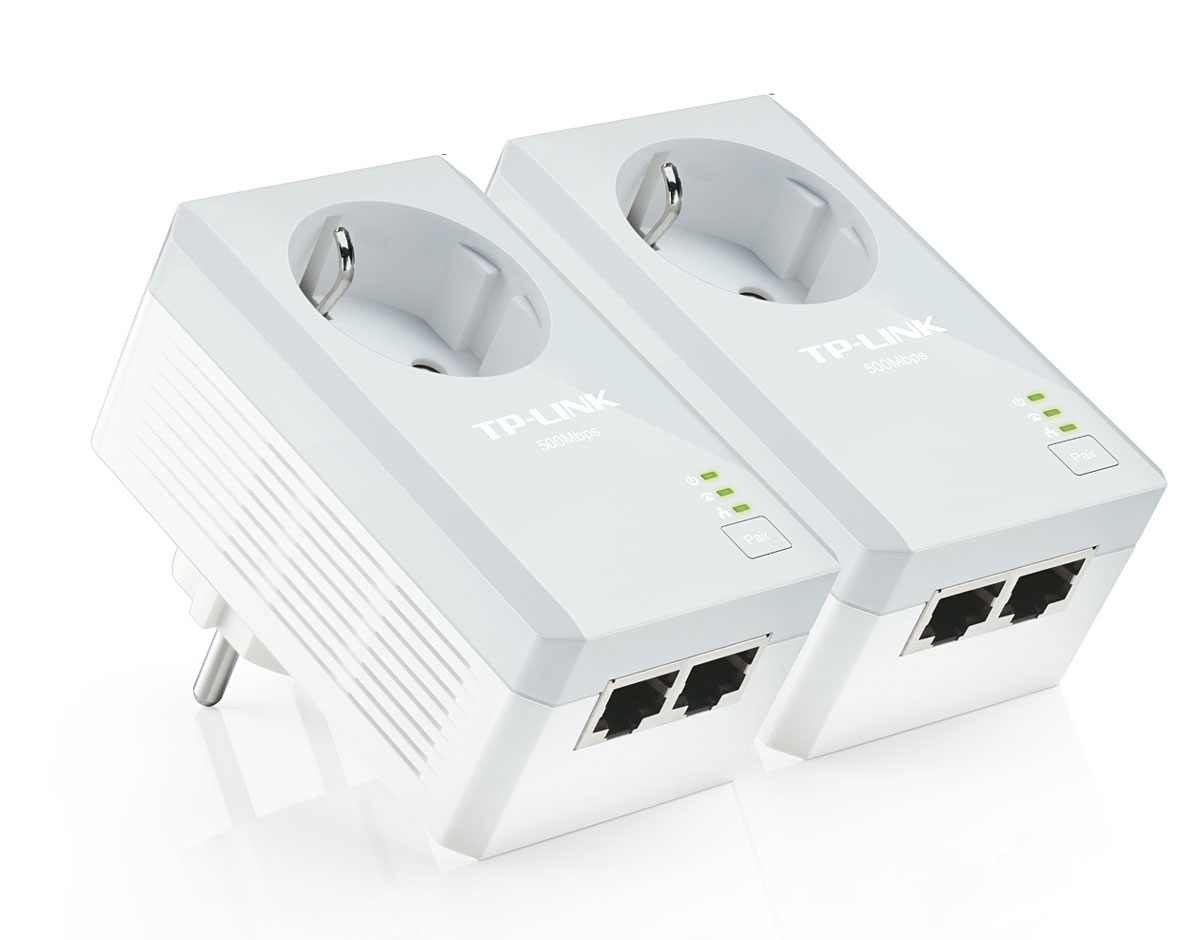 фото TP-Link TL-PA4020PKIT AV500 комплект адаптеров Powerline с электророзеткой