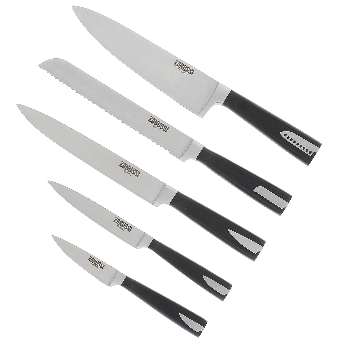 фото Набор ножей Zanussi "Pisa", цвет: черный, 5 предметов. ZND23210BF