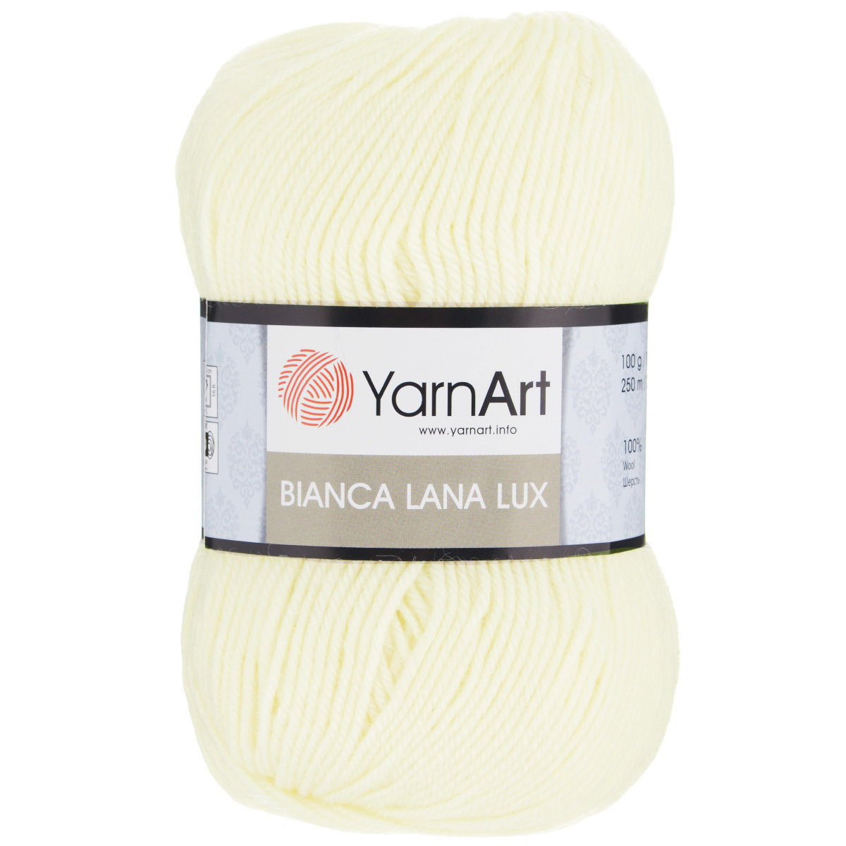 Пряжа для вязания YarnArt "Bianca LanaLux", цвет: белый (850), 250 м, 100 г, 5 шт