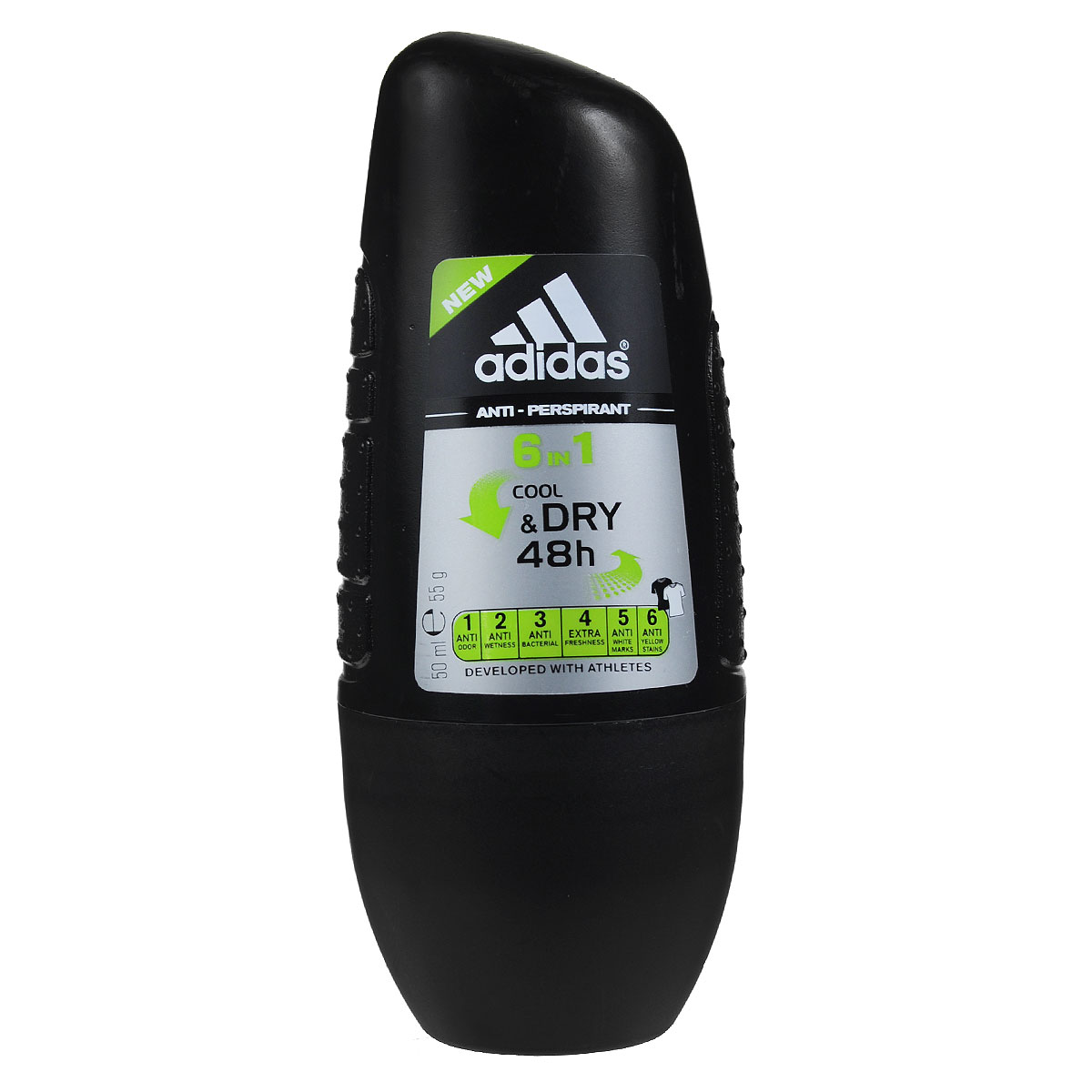 фото Adidas Дезодорант-антиперспирант роликовый 6в1 "Cool&Dry", мужской, 50 мл