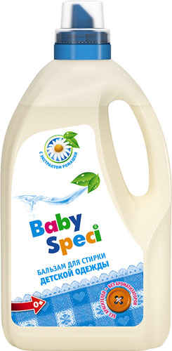 фото Бальзам для стирки детского белья "BabySpeci", с экстрактом ромашки, 1,5 л